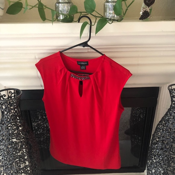 Liz Claiborne red blouse - Picture 1 of 2